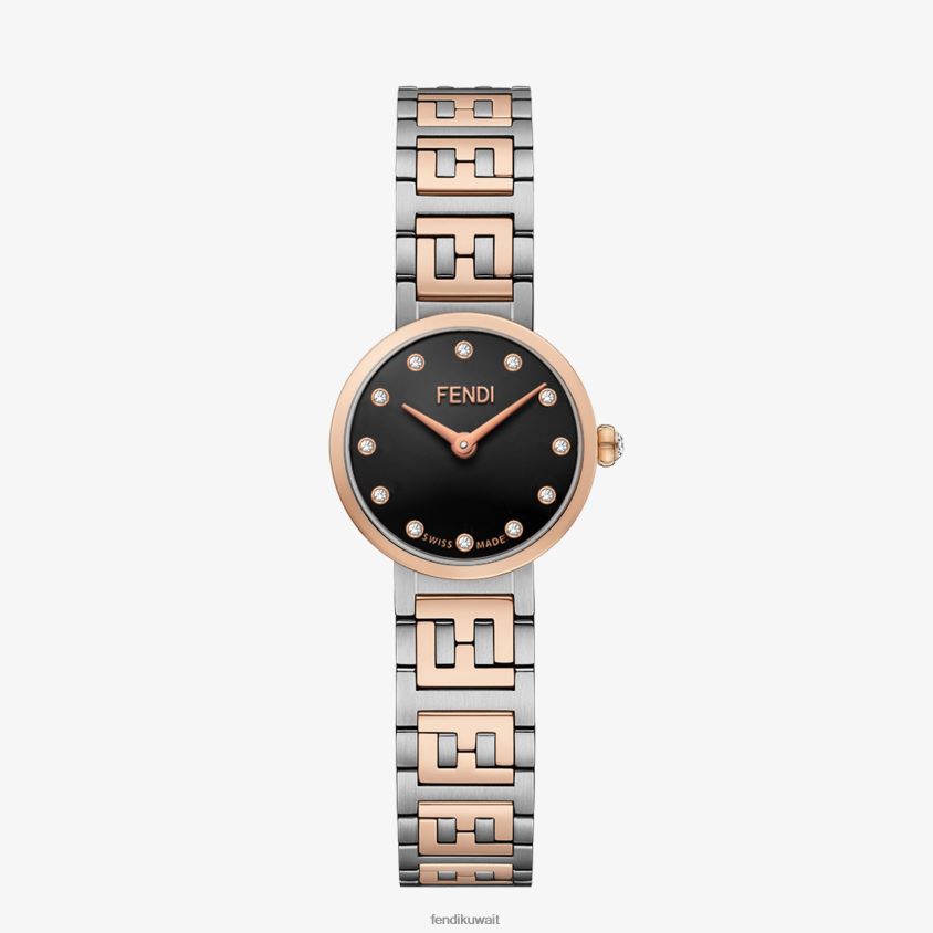Fendi متعدد الألوان نحيف 19 ملم - سوار الساعة بشعار ff RTJZ477 مُكَمِّلات