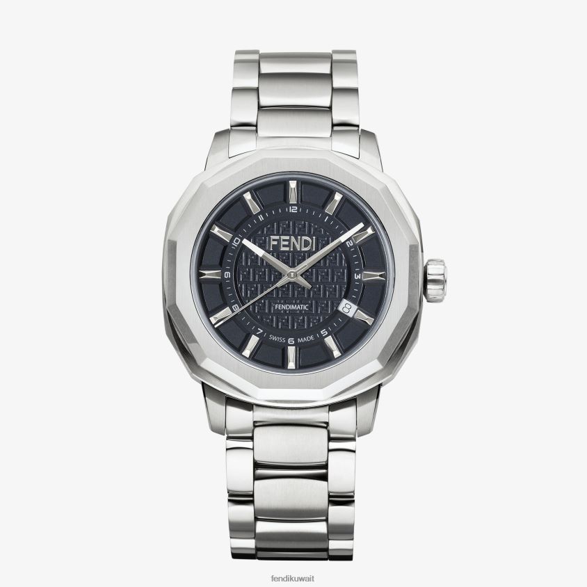 Fendi موضة رجال 42 ملم - ساعة أوتوماتيكية هندسية RTJZ2396 مُكَمِّلات