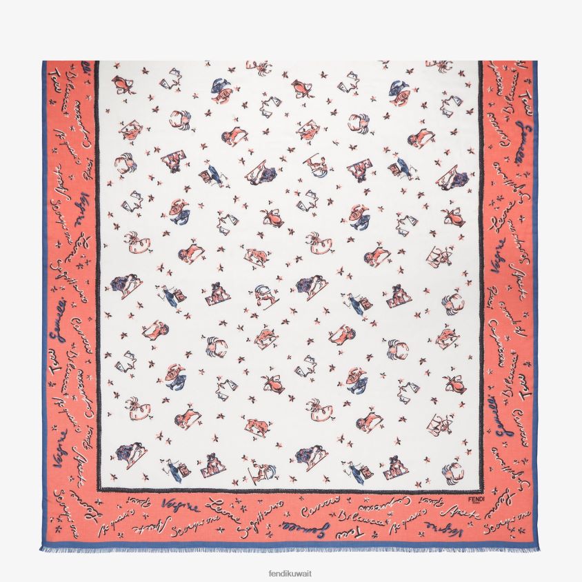 Fendi لون القرنفل نحيف سرق الحرير RTJZ11 مُكَمِّلات