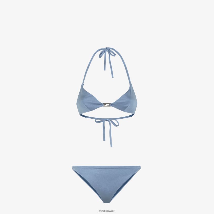 Fendi أزرق نحيف بيكيني ليكرا RTJZ1159 ثياب