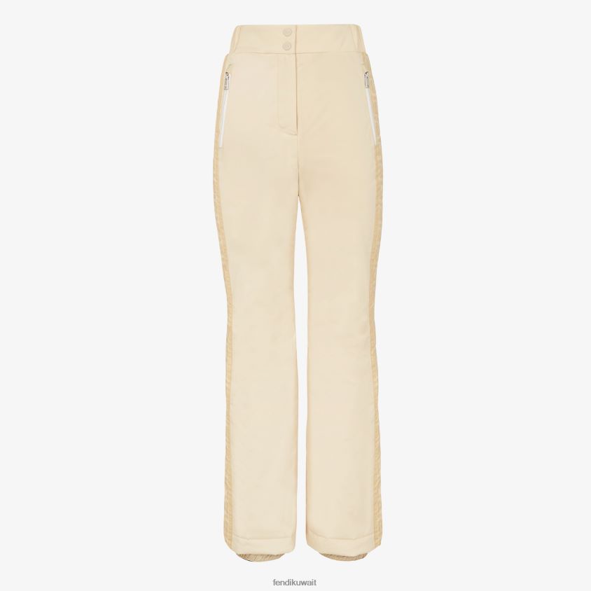 Fendi أبيض نحيف السراويل النايلون RTJZ1240 ثياب