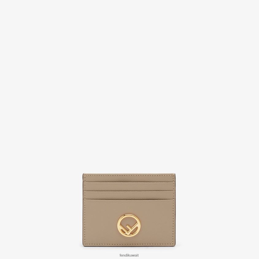Fendi موضة نحيف حامل بطاقات جلدي مسطح RTJZ1451 مُكَمِّلات
