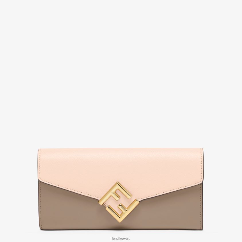 Fendi متعدد الألوان نحيف حمامة ذات لونين ومحفظة جلدية RTJZ1462 مُكَمِّلات