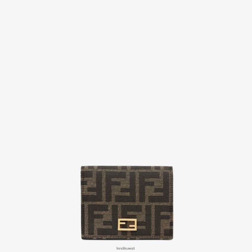 Fendi بني نحيف محفظة قماش RTJZ1493 مُكَمِّلات