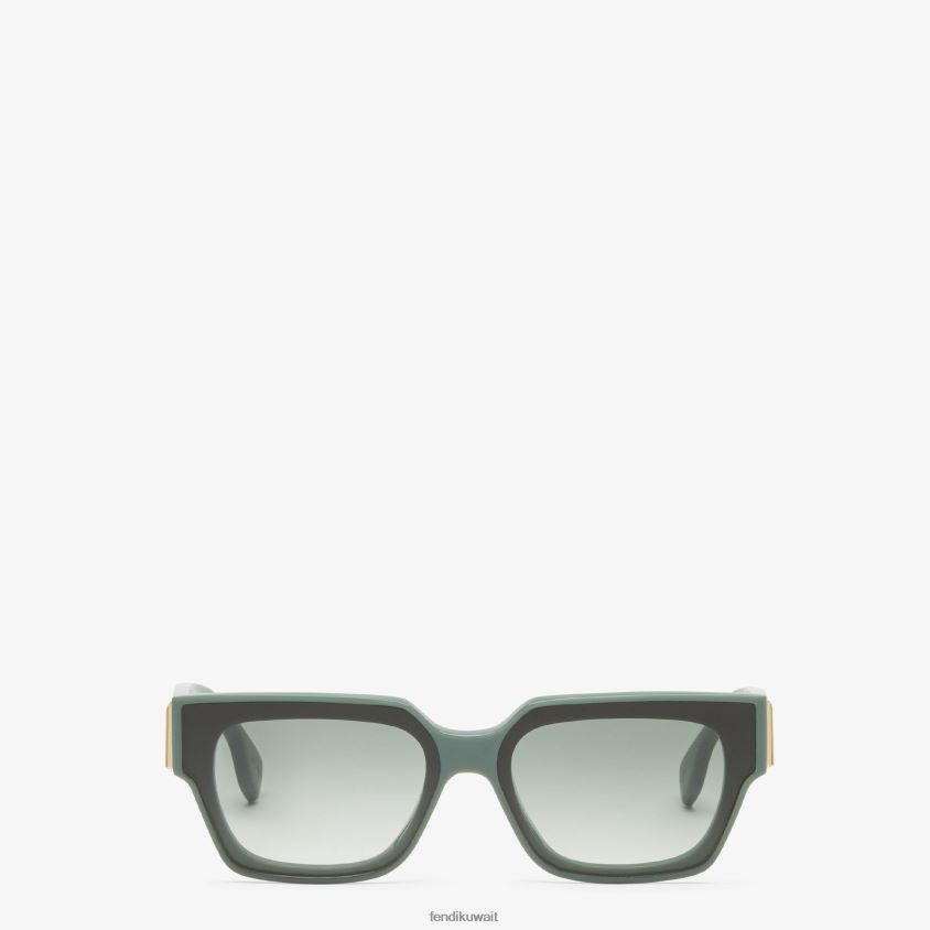 Fendi موضة نحيف أول نظارات شمسية من الأسيتات RTJZ155 مُكَمِّلات