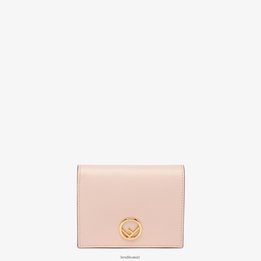 Fendi لون القرنفل نحيف محفظة جلدية مدمجة RTJZ1587 مُكَمِّلات