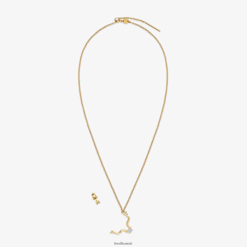 Fendi ذهب نحيف مجموعة الثور RTJZ1634 مجوهرات