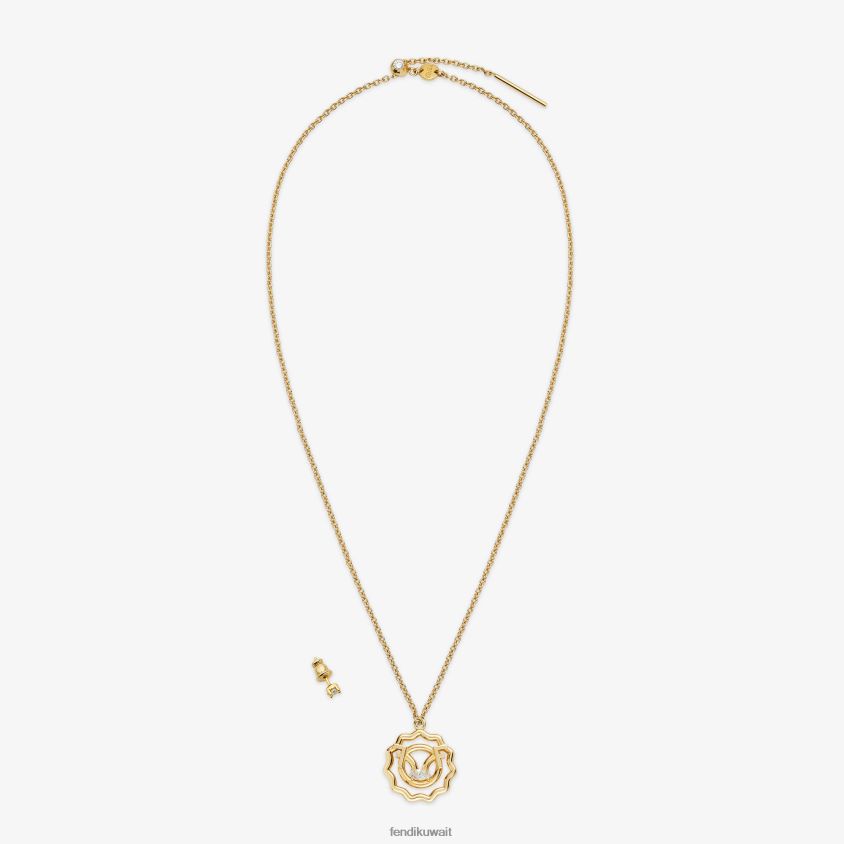 Fendi ذهب نحيف مجموعة ليو RTJZ1637 مجوهرات