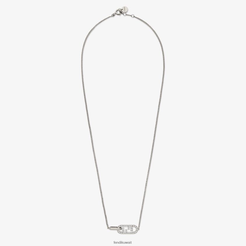 Fendi فضة نحيف قلادة أولوك RTJZ1656 مجوهرات