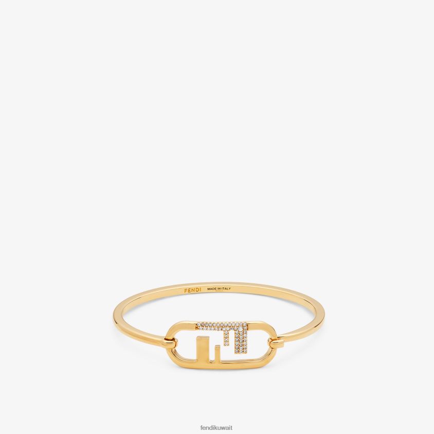 Fendi ذهب نحيف سوار أولوك RTJZ1679 مجوهرات