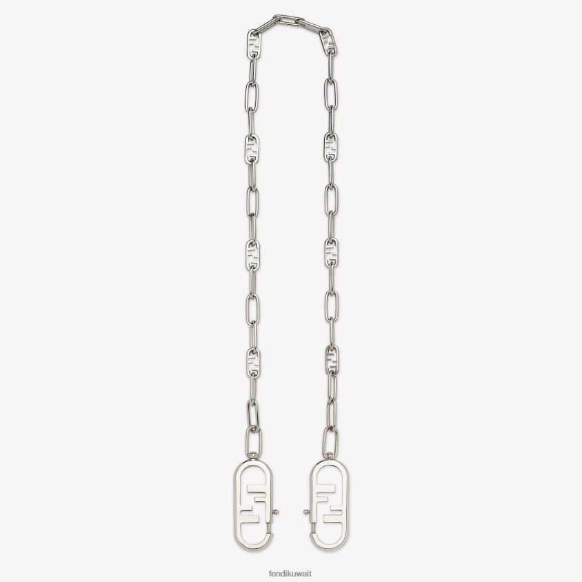 Fendi فضة نحيف حزام كتف معدني RTJZ168 مُكَمِّلات