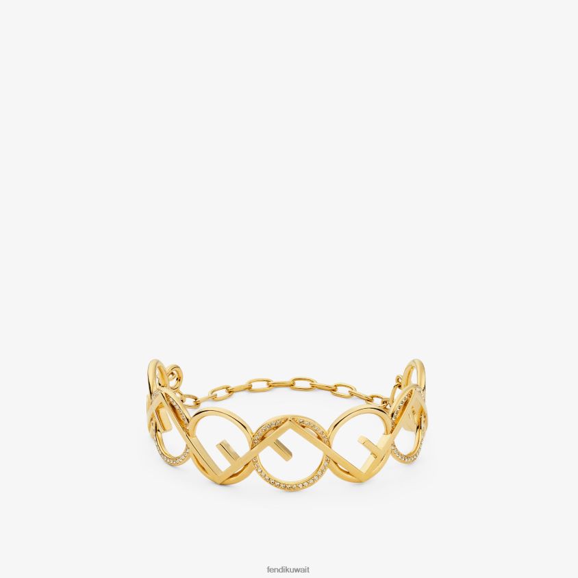 Fendi ذهب نحيف إسورة RTJZ1687 مجوهرات