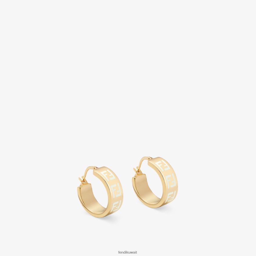 Fendi ذهب نحيف الأقراط إلى الأبد RTJZ1732 مجوهرات