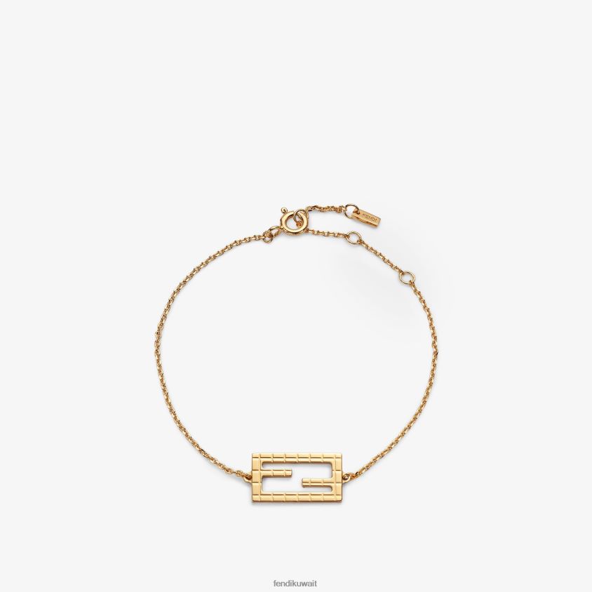 Fendi ذهب نحيف سوار الرغيف الفرنسي RTJZ1753 مجوهرات