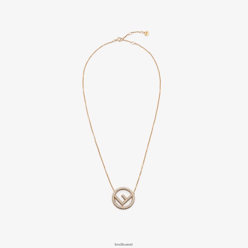Fendi ذهب نحيف قلادة RTJZ1756 مجوهرات