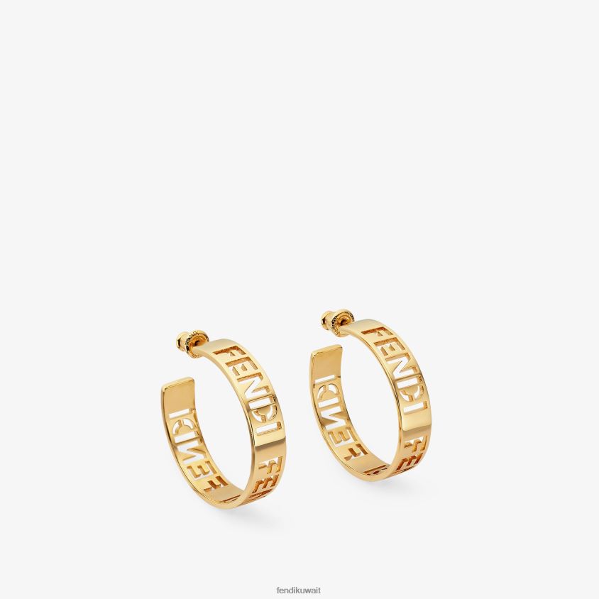 Fendi موضة نحيف أقراط توقيع صغيرة RTJZ1778 مجوهرات