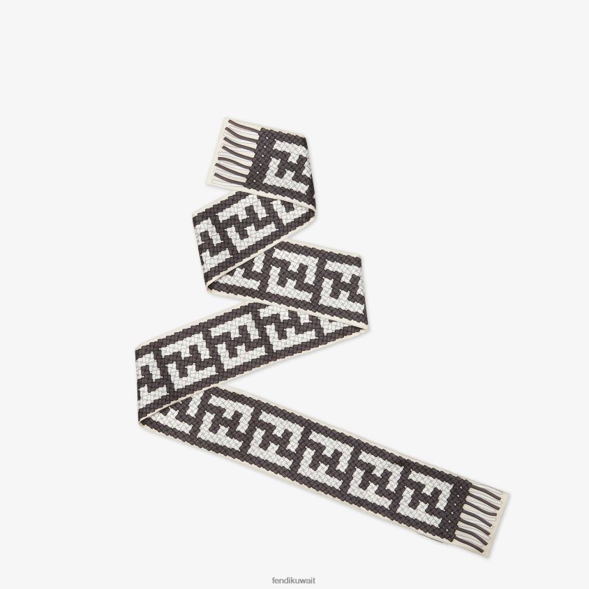 Fendi أسود نحيف العصابة الحريرية RTJZ188 مُكَمِّلات