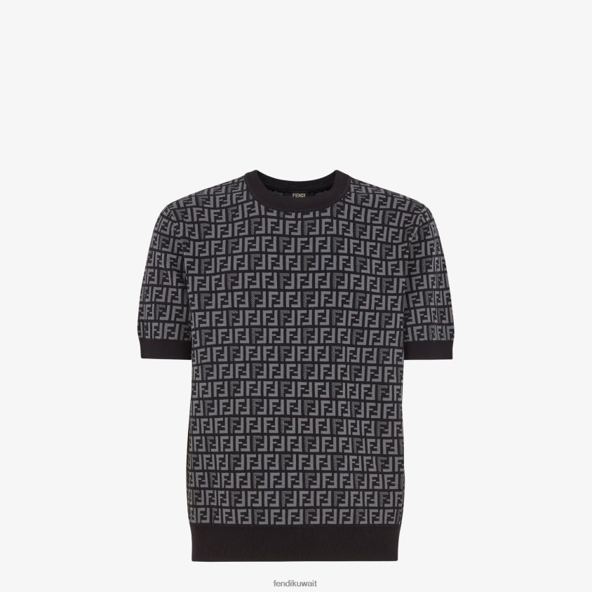 Fendi أسود رجال البلوز النسيج RTJZ1951 ثياب