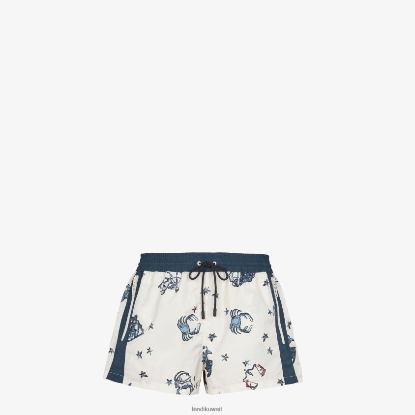 Fendi متعدد الألوان رجال شورت نايلون RTJZ1955 ثياب