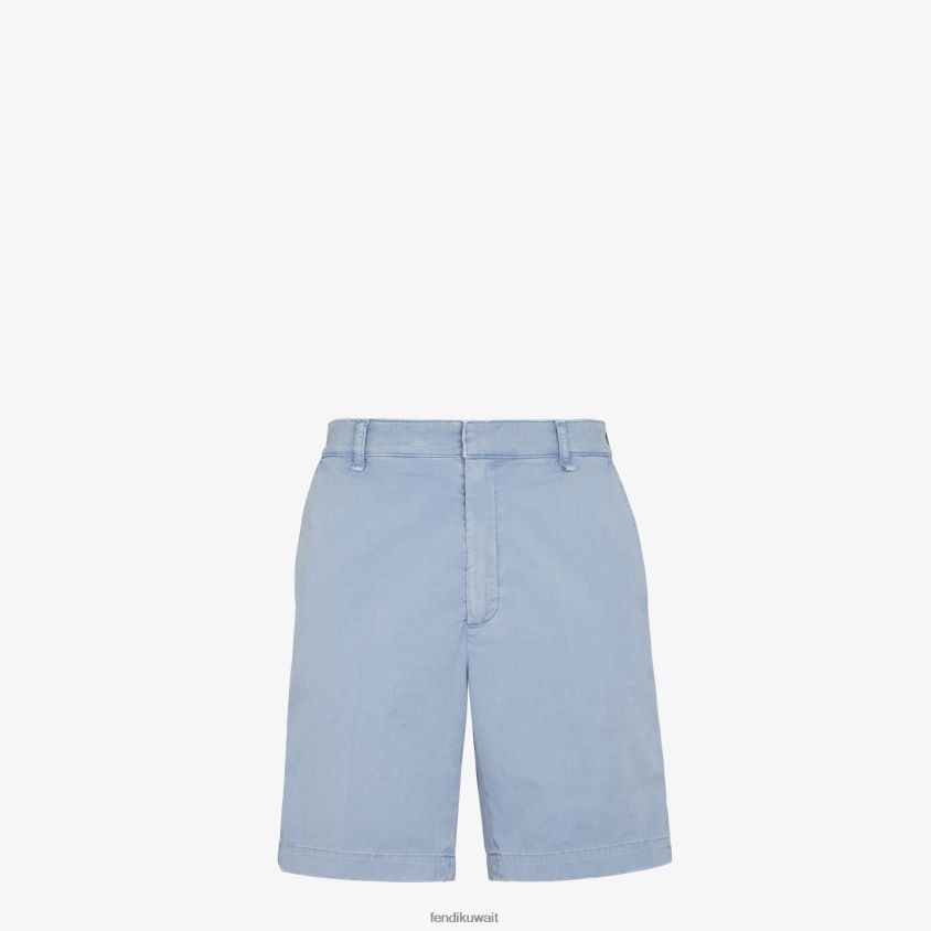 Fendi أزرق فاتح رجال بنطلون جبردين RTJZ1961 ثياب