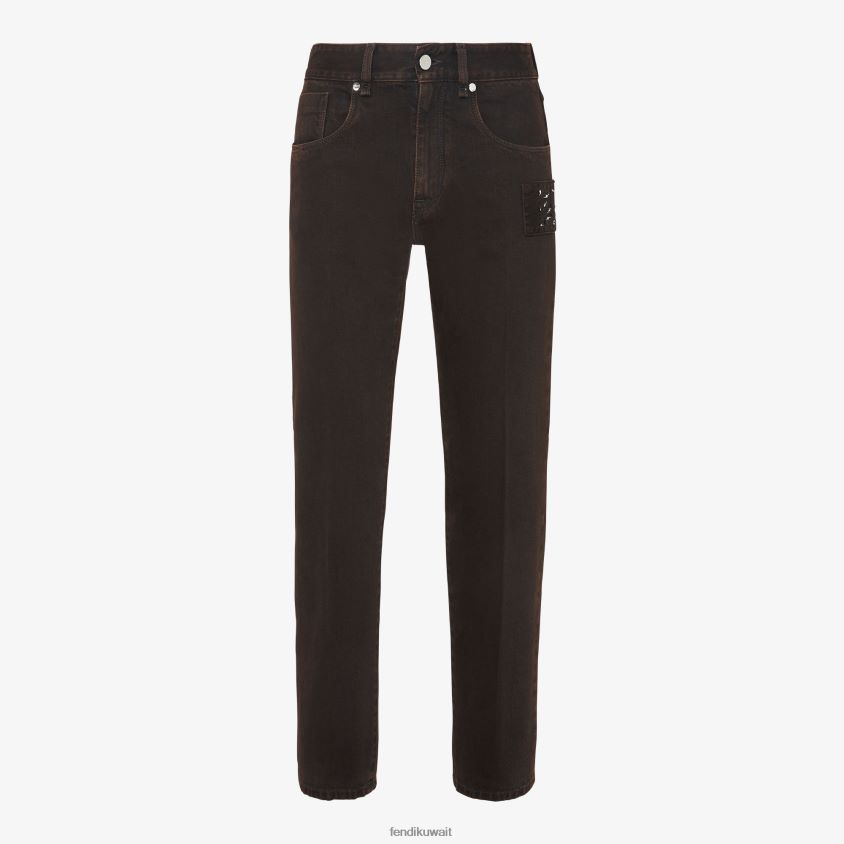 Fendi بني رجال الجينز RTJZ1964 ثياب