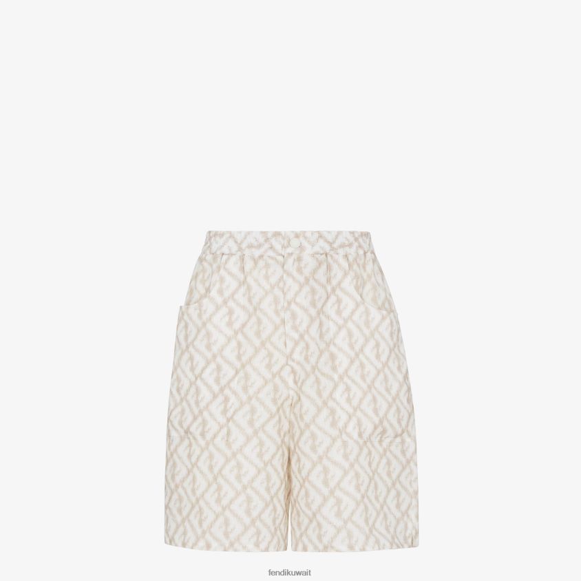 Fendi متعدد الألوان رجال السراويل الكتان RTJZ1999 ثياب