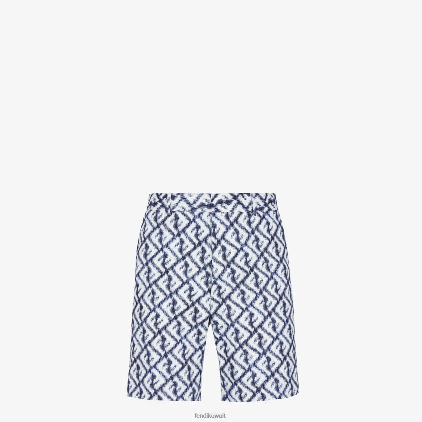 Fendi متعدد الألوان رجال السراويل الكتان RTJZ2010 ثياب