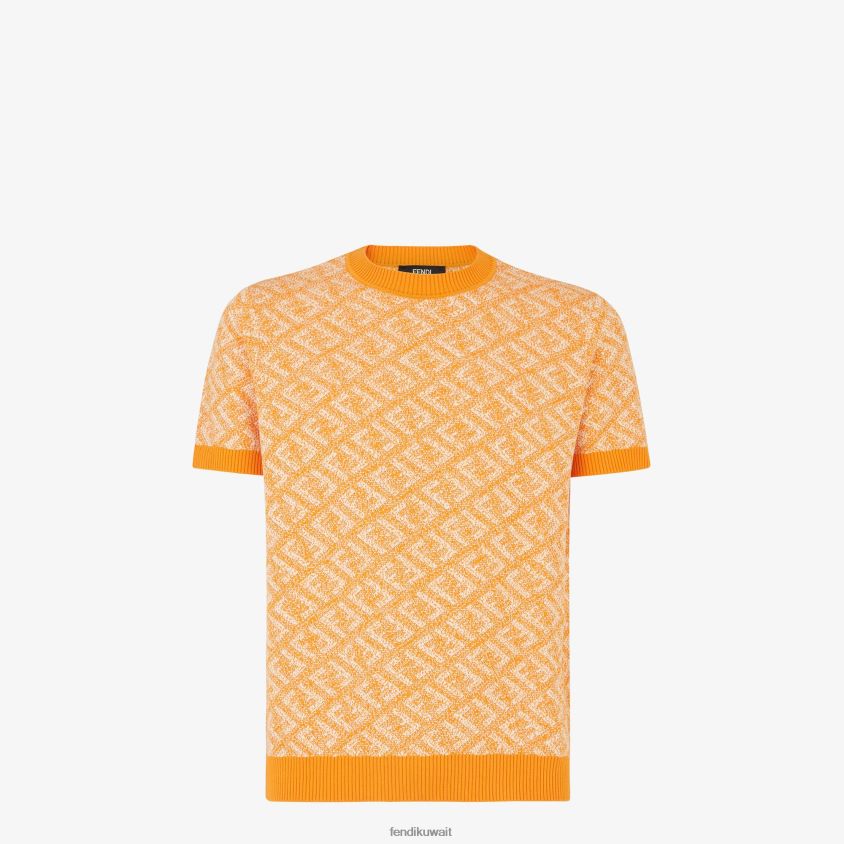 Fendi البرتقالي رجال سترة قطنية RTJZ2032 ثياب