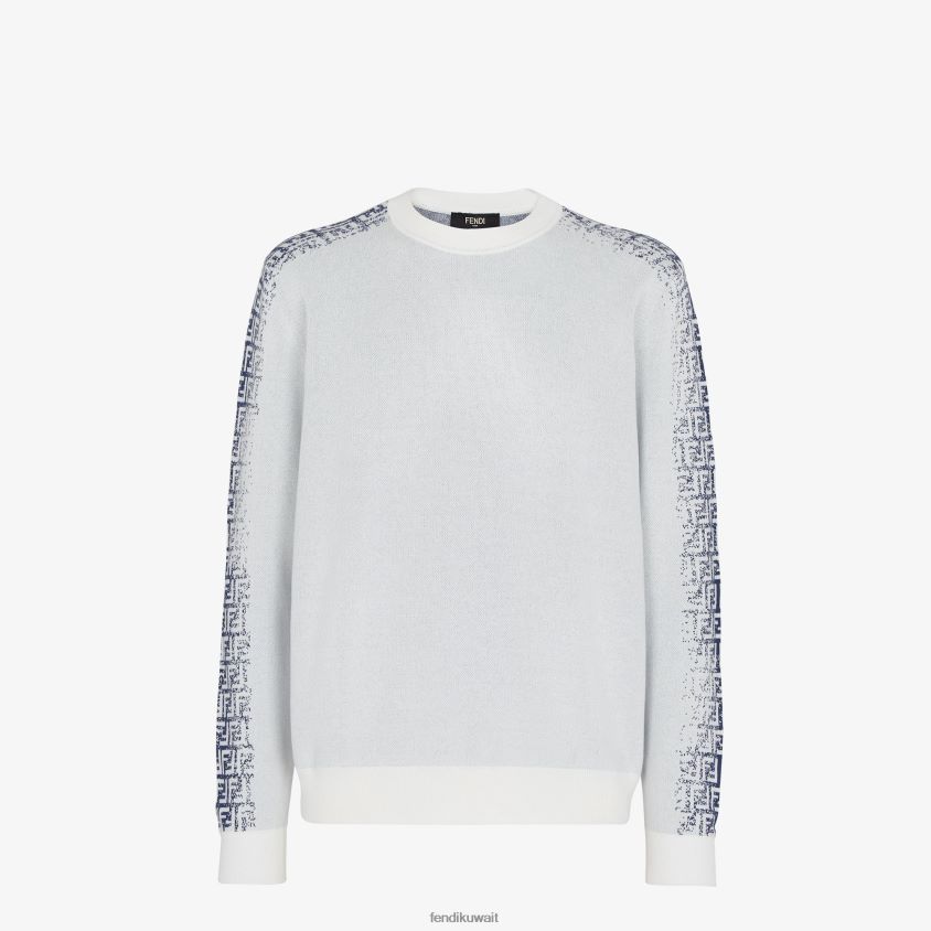 Fendi أبيض رجال سترة قطنية RTJZ2034 ثياب