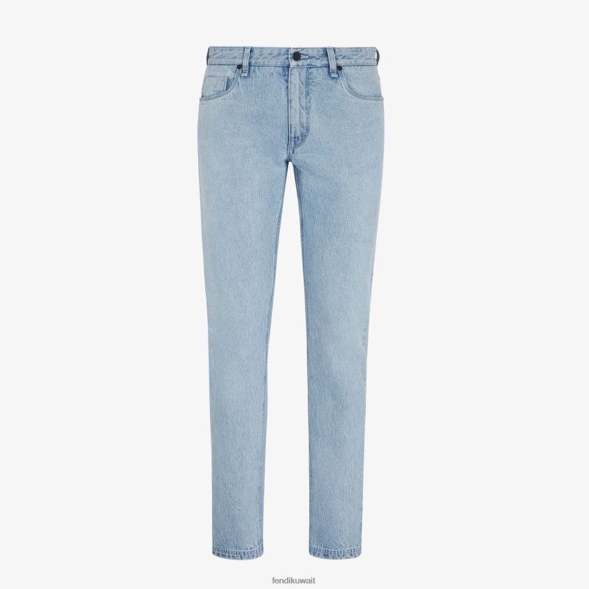 Fendi أزرق رجال الجينز RTJZ2037 ثياب