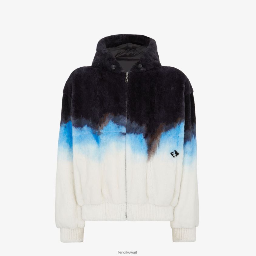 Fendi أبيض رجال بلوزة المنك RTJZ2084 ثياب