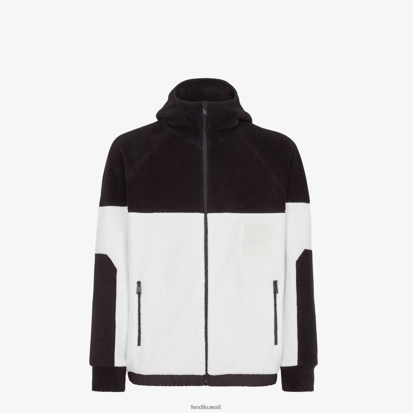 Fendi أبيض رجال سترة الصوف RTJZ2105 ثياب