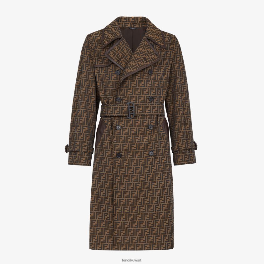 Fendi متعدد الألوان رجال معطف خندق النسيج RTJZ2123 ثياب