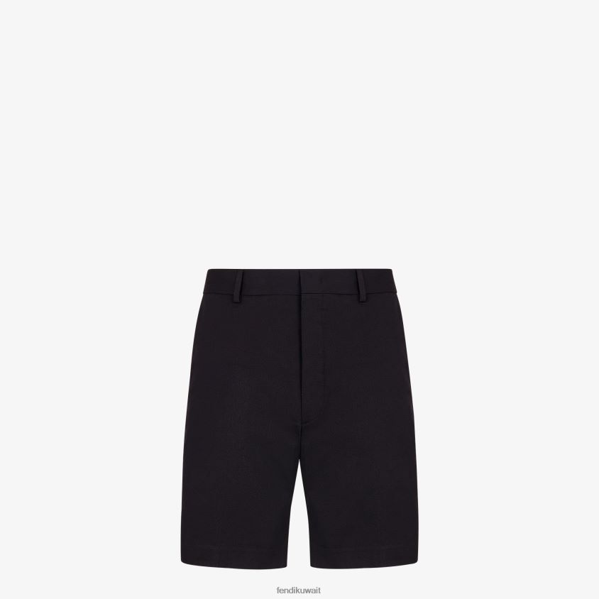 Fendi أسود رجال بنطلون جبردين RTJZ2144 ثياب