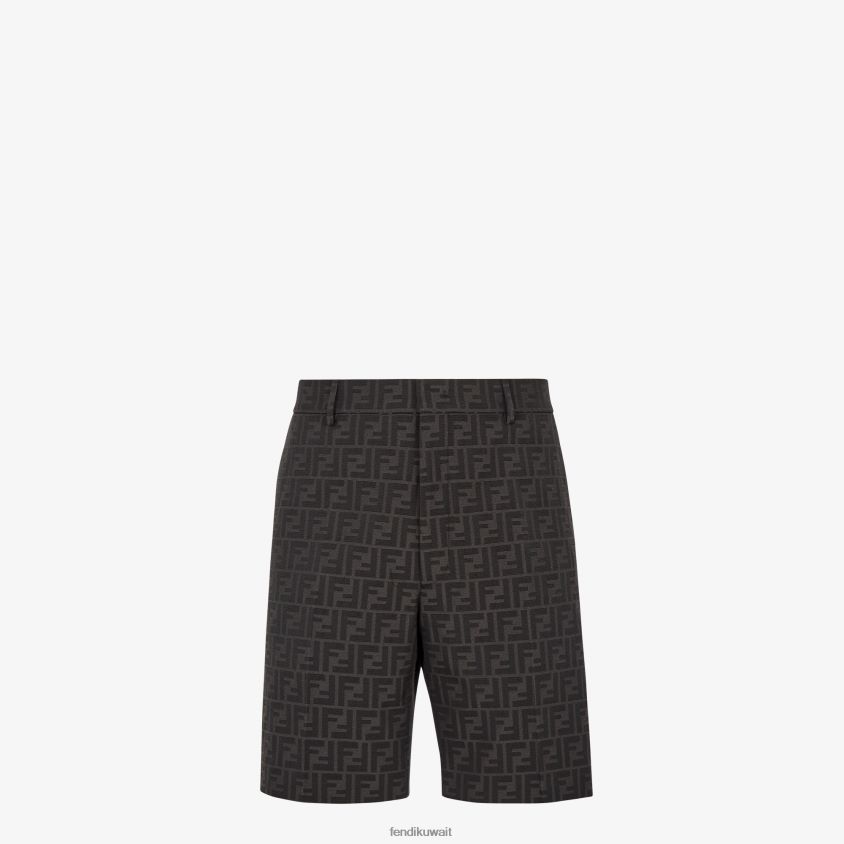 Fendi أسود رجال السراويل النسيج RTJZ2200 ثياب