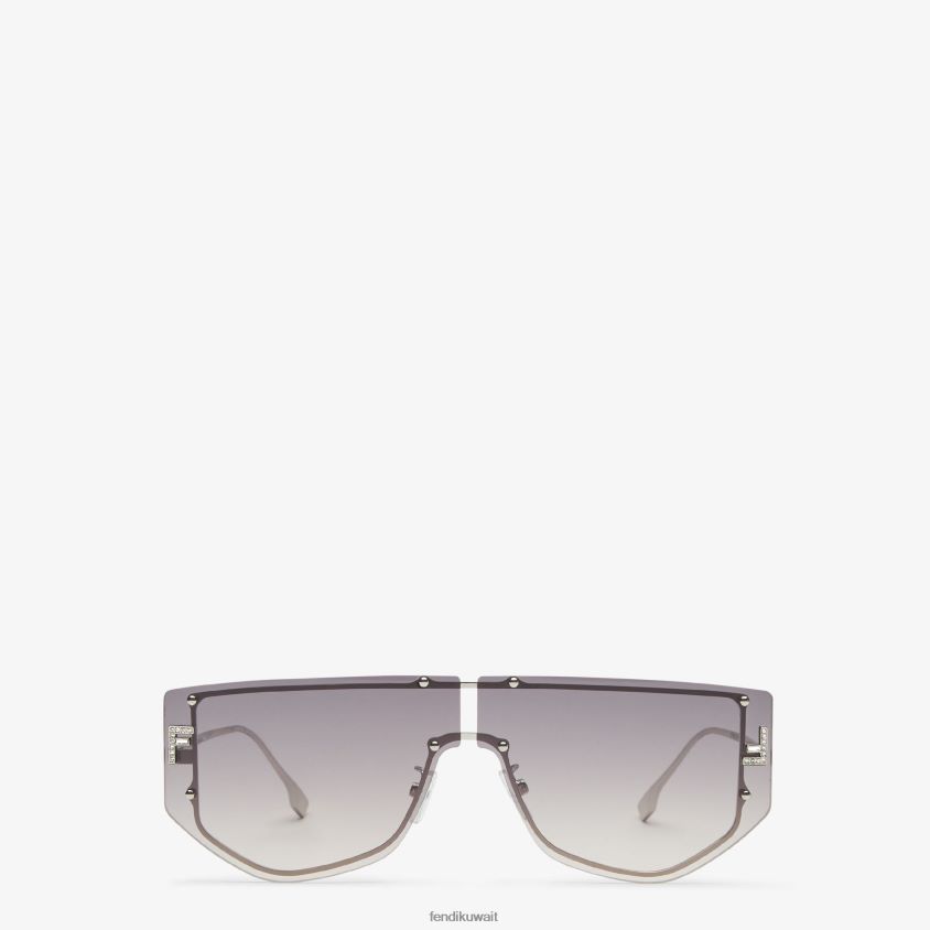 Fendi موضة نحيف نظارات شمسية شيلد بعدسات متدرجة RTJZ229 مُكَمِّلات