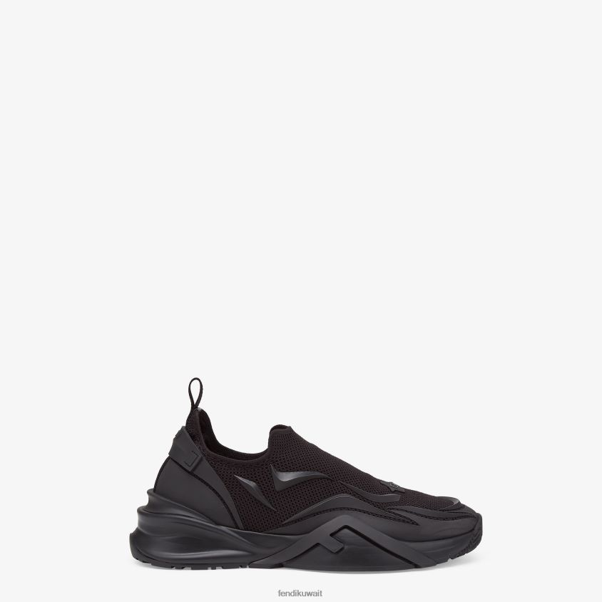 Fendi أسود رجال أحذية رياضية شبكية للجري RTJZ2307 أحذية