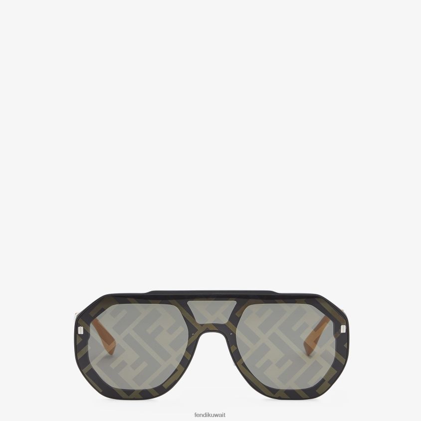 Fendi أسود رجال النظارات الشمسية تطور وما يليها RTJZ2357 مُكَمِّلات