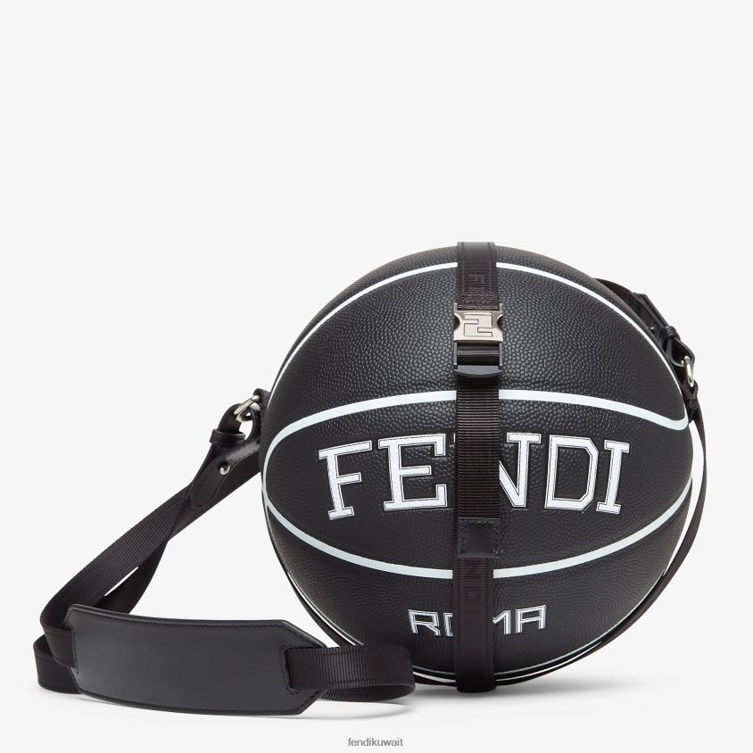 Fendi أسود رجال كرة السلة المطاطية RTJZ2386 مُكَمِّلات