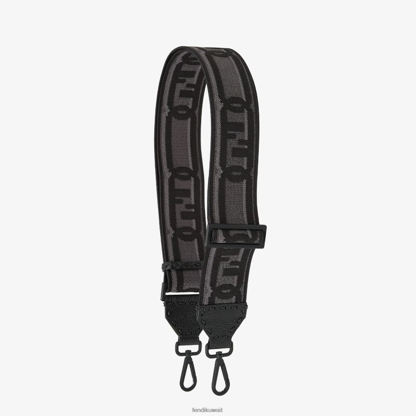 Fendi رمادي رجال حزام الكتف الشريط RTJZ2391 مُكَمِّلات