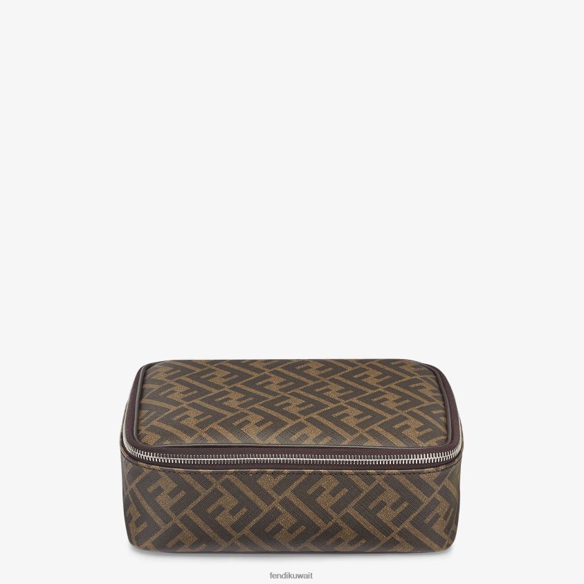 Fendi أسود رجال حقيبة سفر من القماش RTJZ2487 مُكَمِّلات