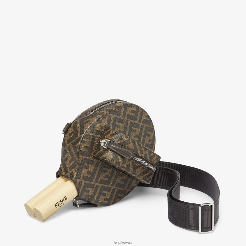 Fendi بني رجال مجموعة تنس الطاولة من القماش RTJZ2502 مُكَمِّلات