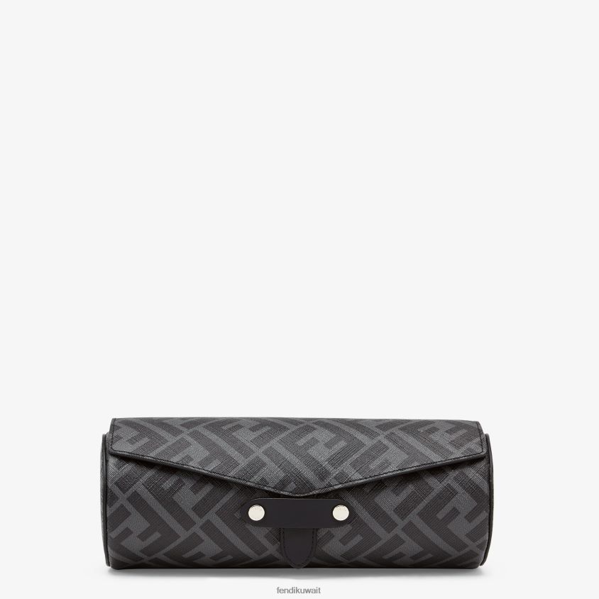 Fendi رمادي رجال حالة ساعة بو RTJZ2512 مُكَمِّلات