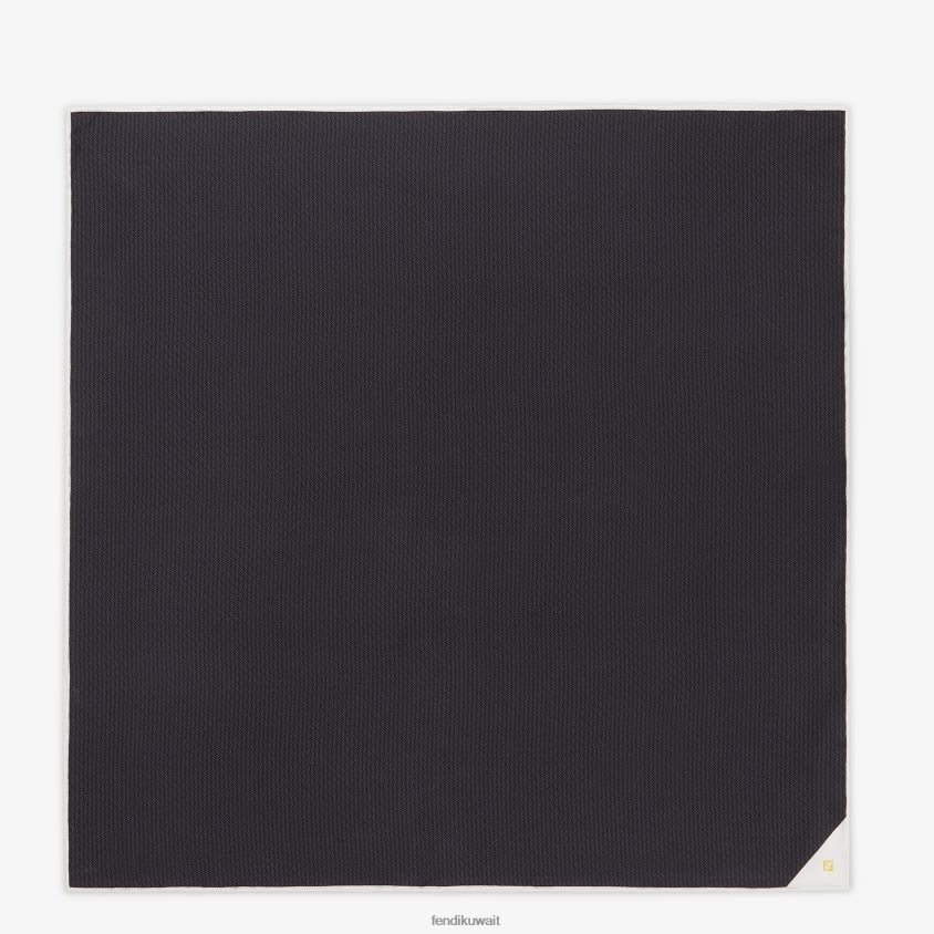 Fendi رمادي رجال فولار الحرير RTJZ2542 مُكَمِّلات