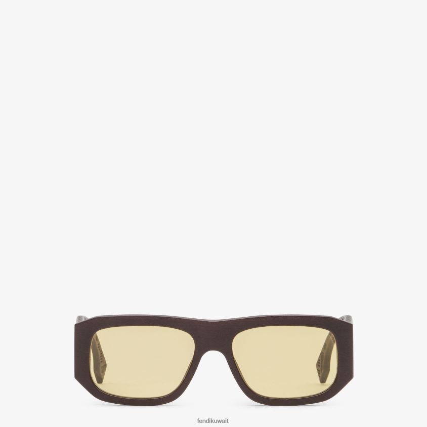 Fendi بني رجال النظارات الشمسية الظل خلات RTJZ2550 مُكَمِّلات