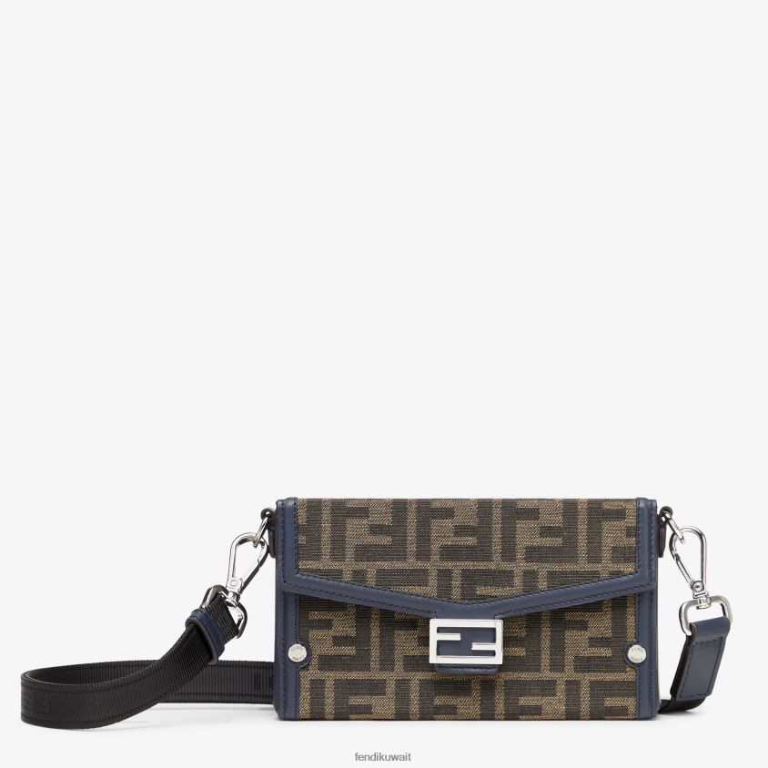 Fendi بني رجال حقيبة هاتف من القماش RTJZ2585 مُكَمِّلات
