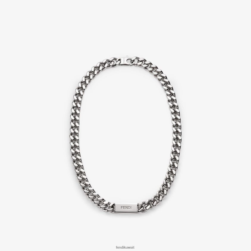 Fendi فضة رجال قلادة RTJZ2688 مجوهرات
