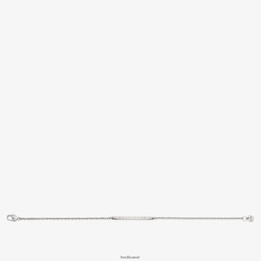 Fendi فضة رجال سوار معدني RTJZ2707 مجوهرات