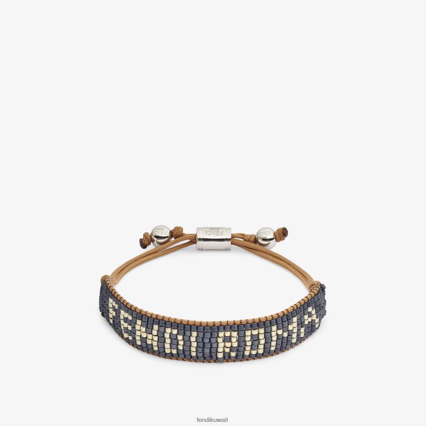 Fendi ذهب رجال سوار التوقيع RTJZ2715 مجوهرات