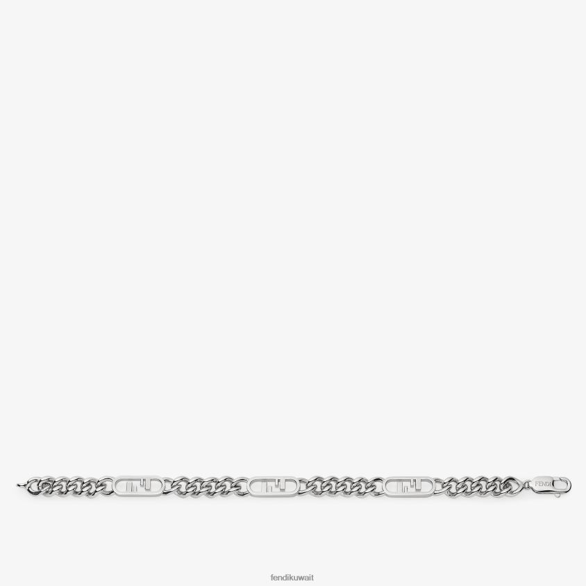 Fendi فضة رجال سوار أولوك RTJZ2721 مجوهرات